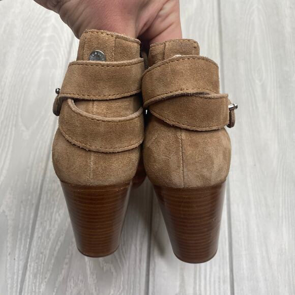 Rag & Bone Women's Tan The Harrow Suede Ankle Boots Size 9 Italian 39 - Picture 9 of 12